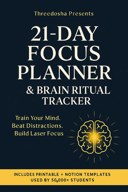 (eBook) 21 Day Focus Planner PDF(Delivery on email)