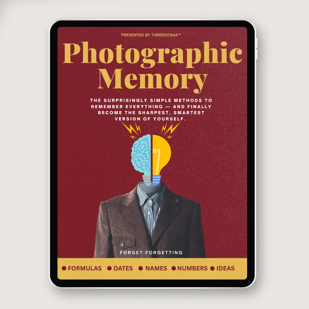 (eBook) How To Build Photographic Memory!- The Surprisingly Simple Methods to remember everything — and finally become the sharpest, smartest version of yourself. Delivery on Email)